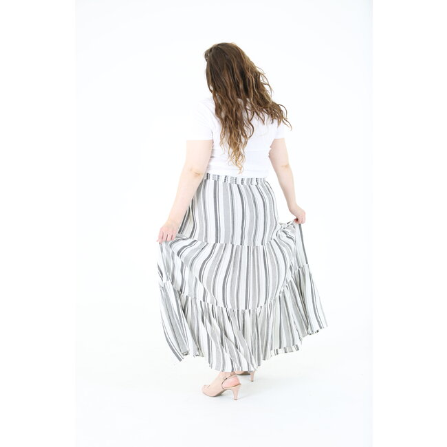 Angie Angie Tired Maxi Skirt (B9711)