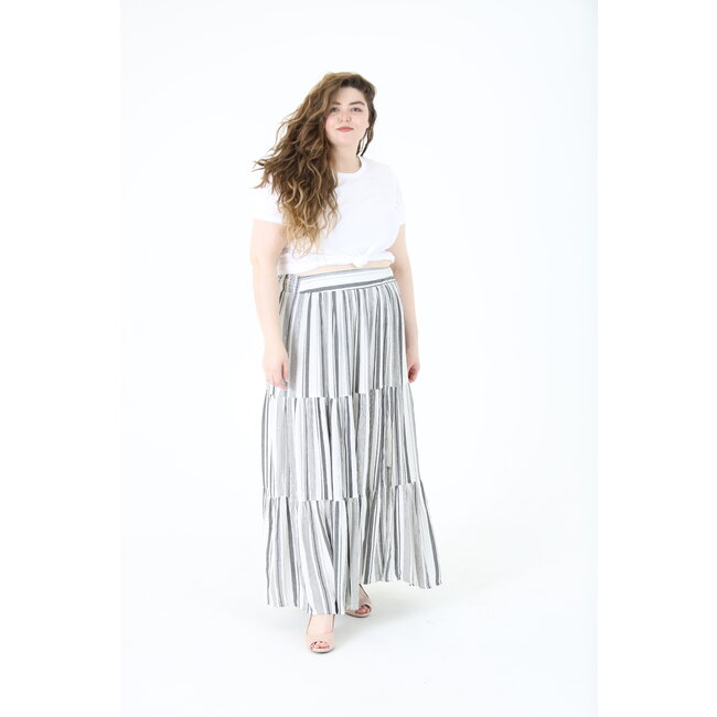 Angie Angie Tired Maxi Skirt (B9711)