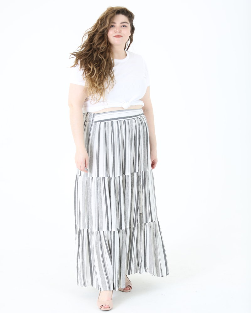 Angie Tired Maxi Skirt (B9711)