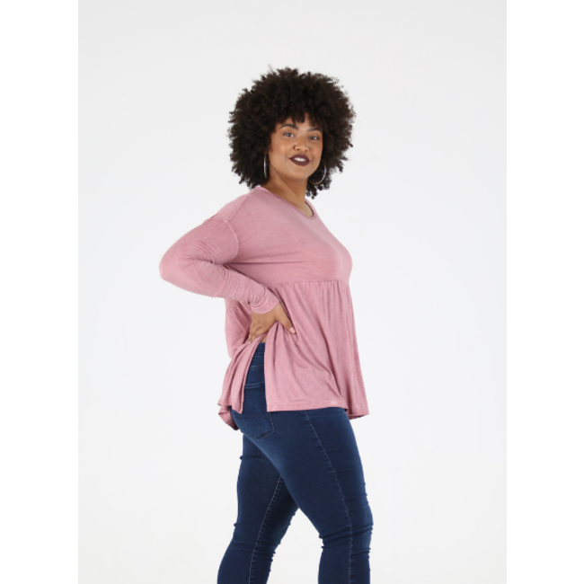 Angie Angie Plus Baby Doll Top (X9BQ1)