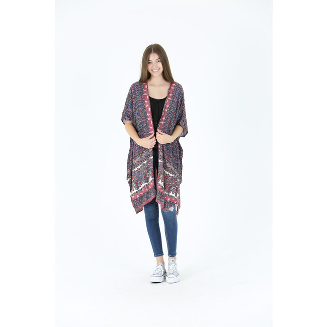 Angie Angie Light Weight Kimono Duster (P2Q23)