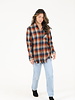 Angie Plaid Flannel Fringe Hem (B2U78)