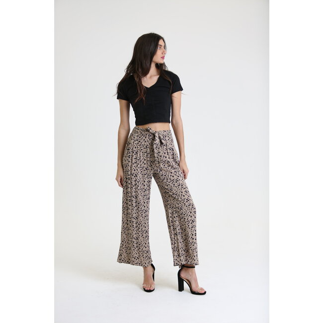 Angie Angie Wide Leg Pants Self Tie (25C71)