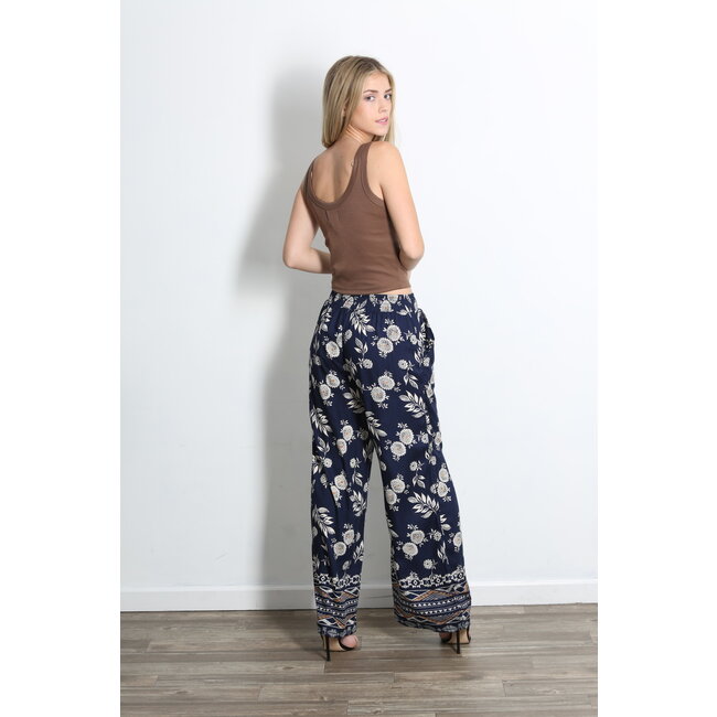 Angie Wide Leg Pants Self Tie (25C71)
