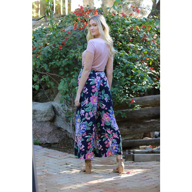 Angie Angie Wide Leg Pants With Slit (25P63)