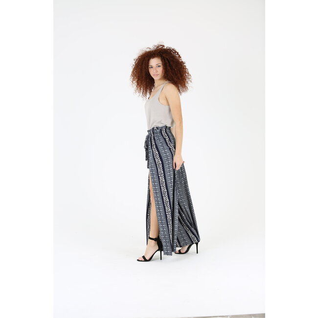 Angie Angie Wide Leg Pants With Slit (25P63)