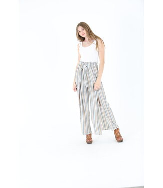 Angie Angie Wide Leg Pants With Slit (25P63)