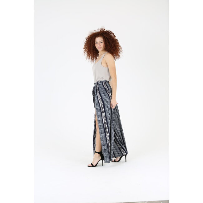 Angie Angie Wide Leg Pants With Slit (25P63)