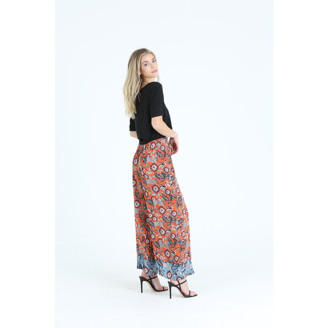 Angie Angie Wide Leg Pants With Slit (25P63)