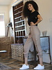 Angie Twill Washed Cargo Joggers (25S38)