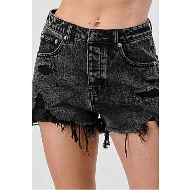 Signature 8 Signature 8 High Waisted Destroyed Shorts (S80141)