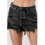 Signature 8 Signature 8 High Waisted Destroyed Shorts (S80141)