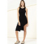 Double Zero Double Zero Ribbed Dress With Slit (DZ22E373)