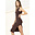 Double Zero Ribbed Dress With Slit (DZ22E373)