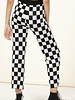 Double Zero Double Zero Checkered Knit Crop Pants (DZ22G571)