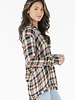 Angie Plaid Flannel Fringe Hem (B2U78)