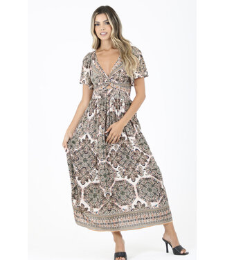 Angie Angie Wide Sleeve Maxi Dress (C4457)