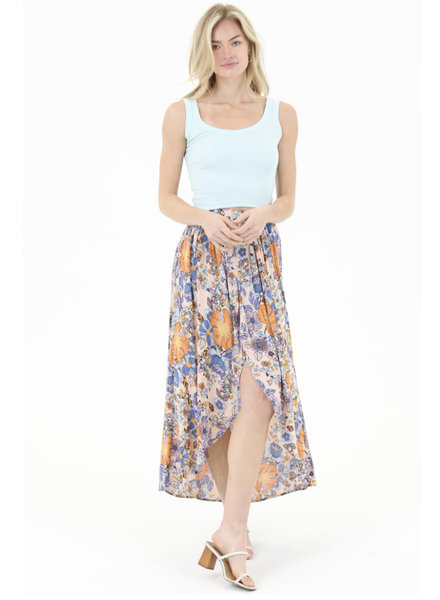 Angie HiLo Printed Maxi Skirt (26P47)