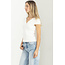 Double Zero Double Zero SS Top W/ Ruched Neckline (DZ23C418)