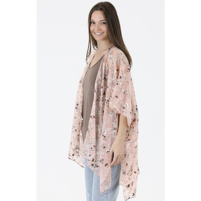 Angie Angie Velvet Burnout Kimono (X2DC9)