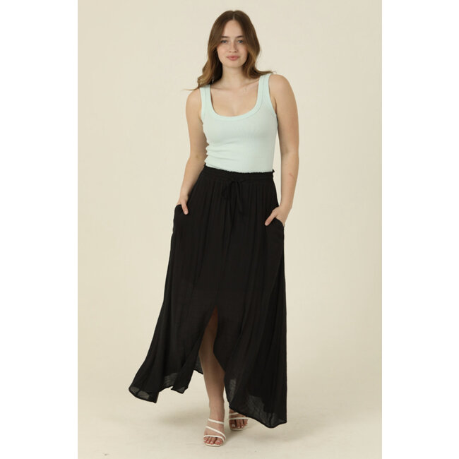Angie Angie Smocked Waist Maxi Skirt (X6363)