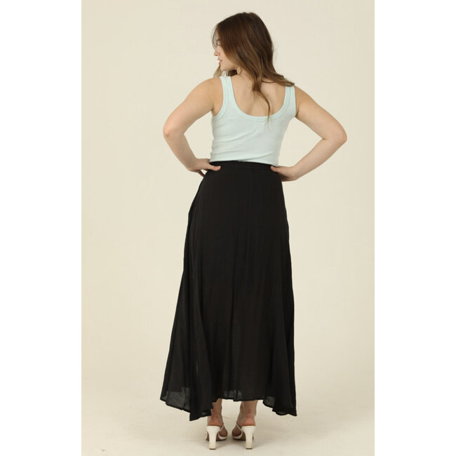 Angie Angie Smocked Waist Maxi Skirt (X6363)