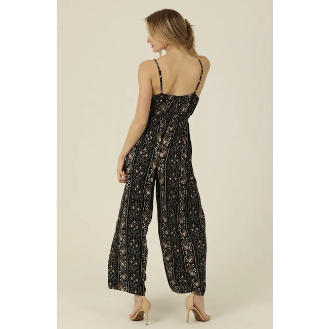 Angie Angie Jumpsuit w/ Slit Pant (B5957)