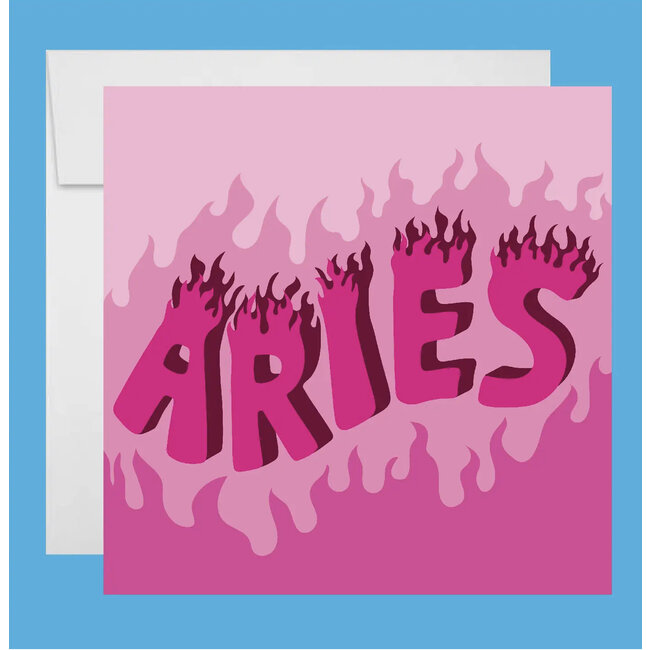 Wild Rose Zodiac Greeting Card