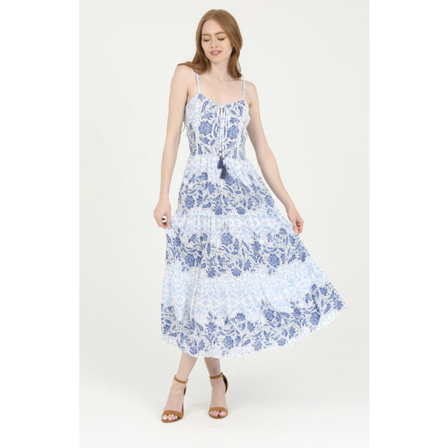 Angie Angie Overdye Tie Neck Strappy Back Dress (F4E88)