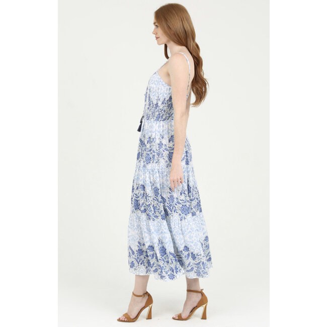 Angie Angie Overdye Tie Neck Strappy Back Dress (F4E88)