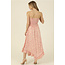 Angie Smocked Angled Hem Dress (F4E04)