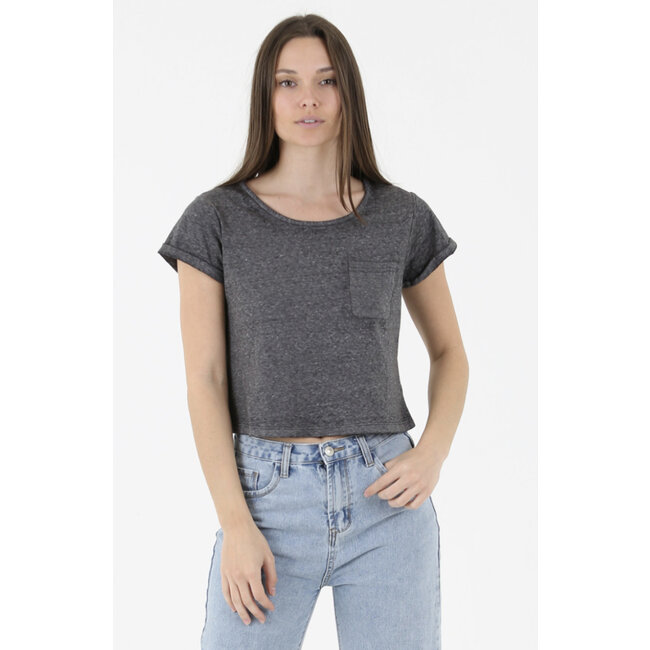 Angie Angie Pocket Burnout Tee (X2DF3)