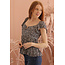 Angie Angie V Neck Shirt With Flutter Sleeve (F2783)