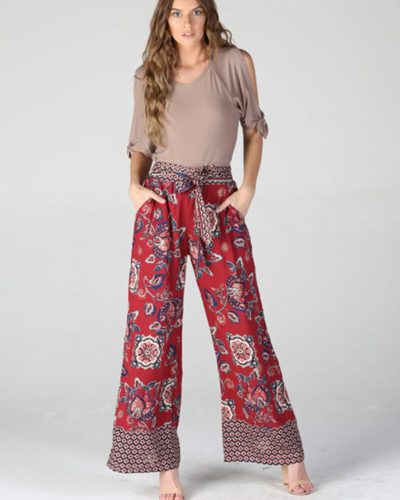 Angie Tulip Leg Aztec Pant