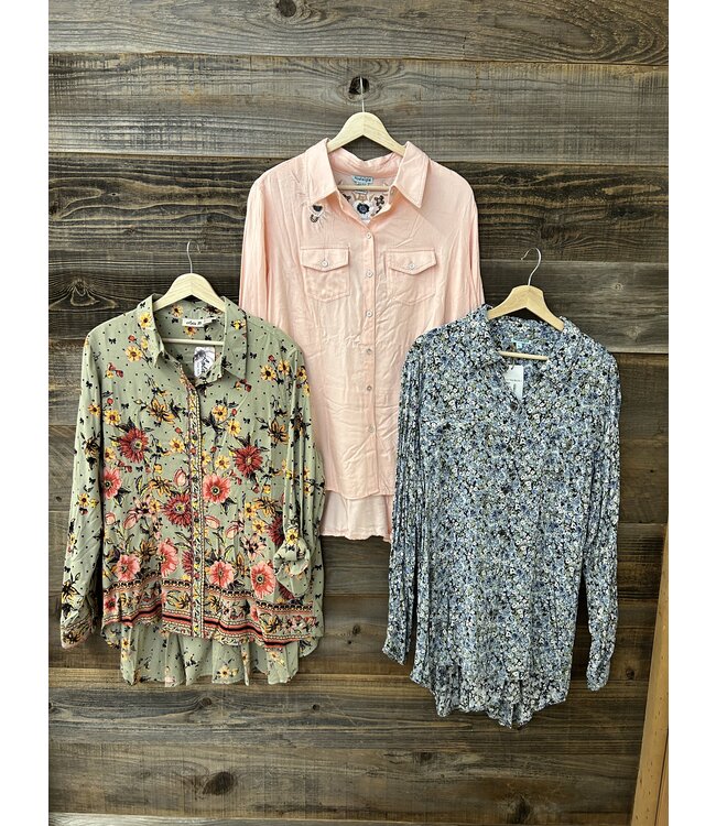 In Three’s Button Up Beauties Tops
