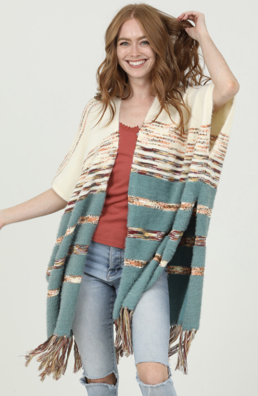 Angie Fringe Sweater Cardigan (XHP49) - Creations Boutique Angie Fringe Sweater Cardigan (XHP49) - Creations Boutique