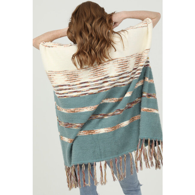 Angie Angie Fringe Sweater Cardigan (XHP49)