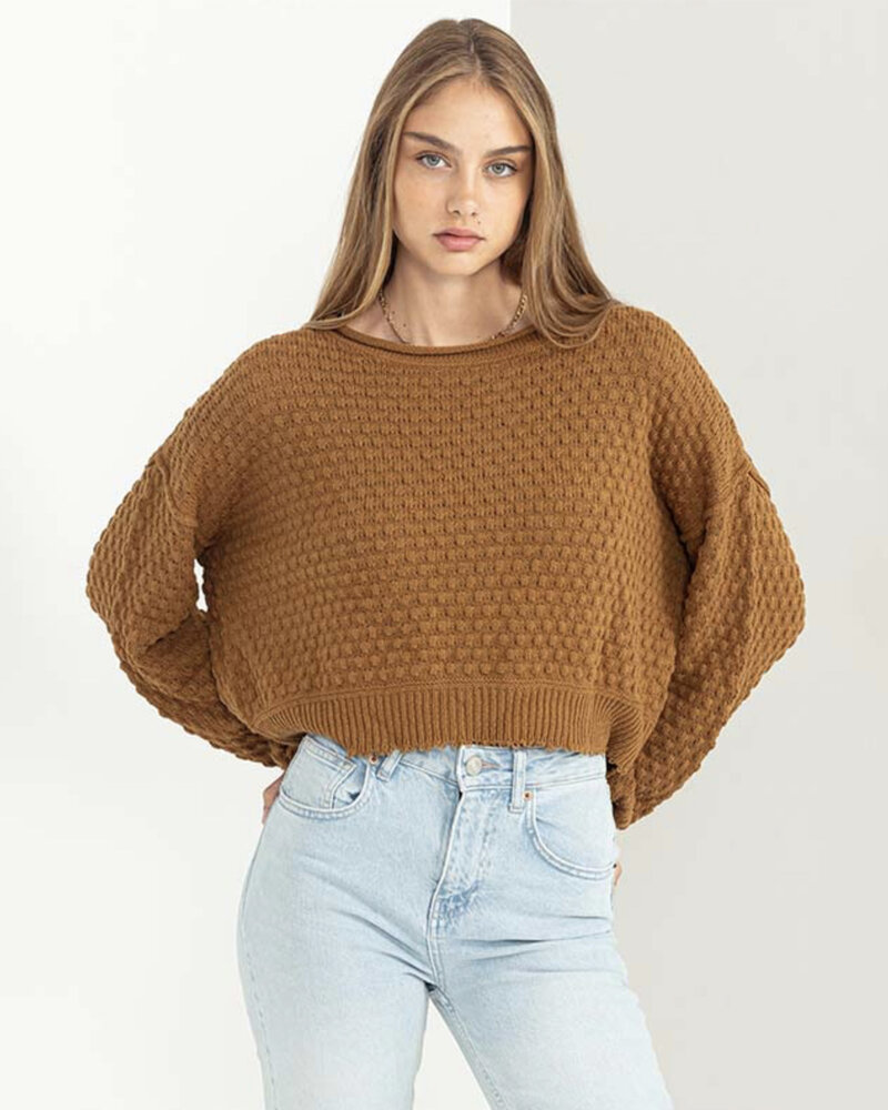 Double Zero Double Zero Waffle Knit Sweater (DZ23F019)