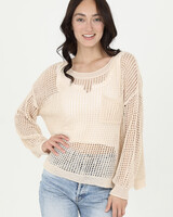 Angie Open Knit Pullover (XHP82)