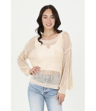 Angie Angie Open Knit Pullover (XHP82)