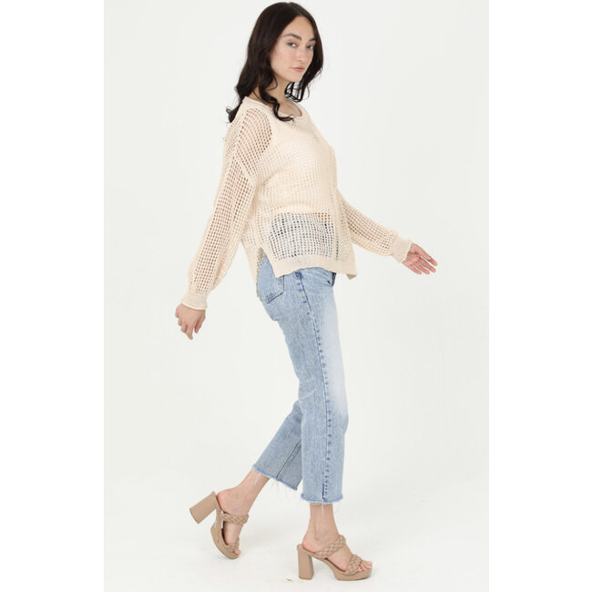 Angie Angie Open Knit Pullover (XHP82)