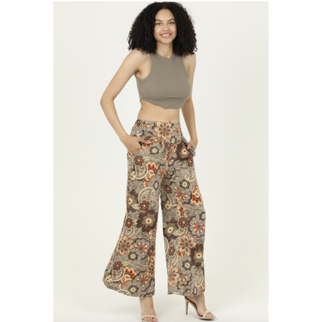 Angie Angie Printed Pants(25A93)