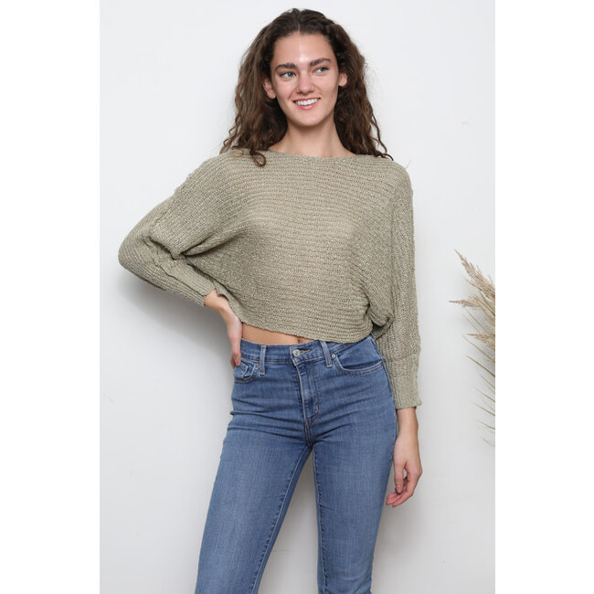 Angie Angie Open Knit Pullover (XHQ18)