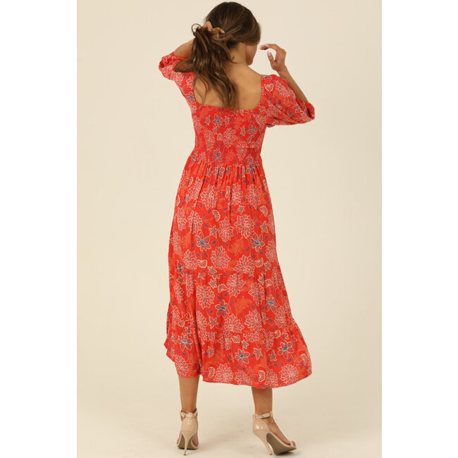 Angie Angie Maxi Dress w/Peasant Slv(C4925)