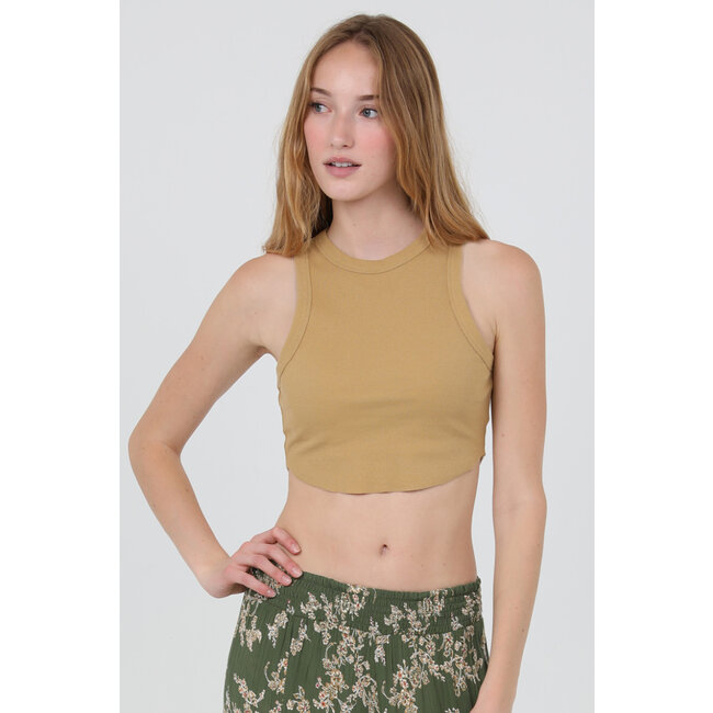 Angie Angie Ribbed Tank (X2DF1)