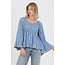 Angie Angie Bell Slv Smocked Top (C2584)
