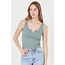 Angie Rib Knit Notch Neck Tank (X2DF9)