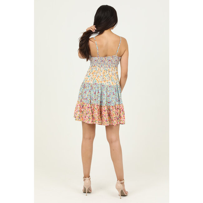 Angie Angie SPAG STRAP TIERED SHORT DRESS (C4A95)