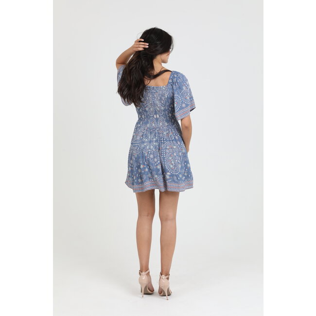 Angie Angie Short Sleeve KeyHole Dress (C4B45)