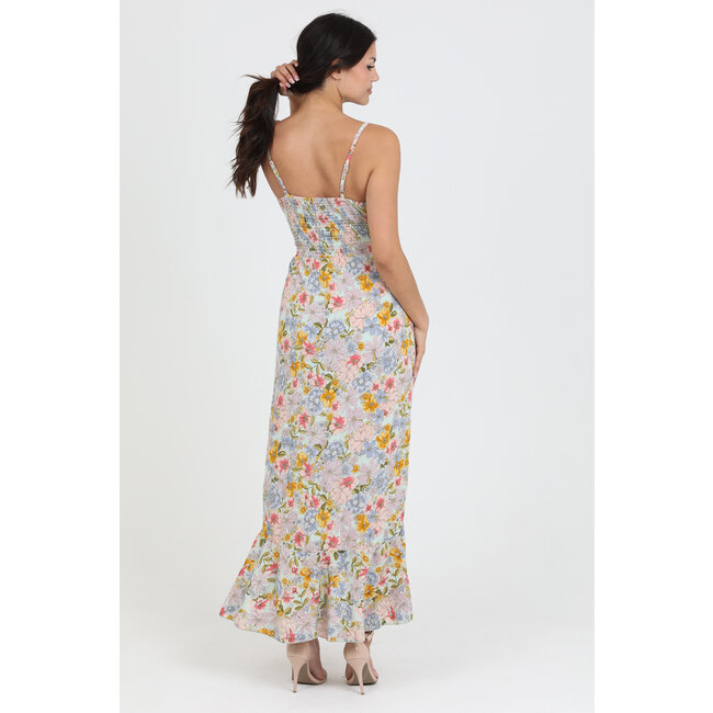 Angie Angie V-Neck Maxi Dress (C4566)